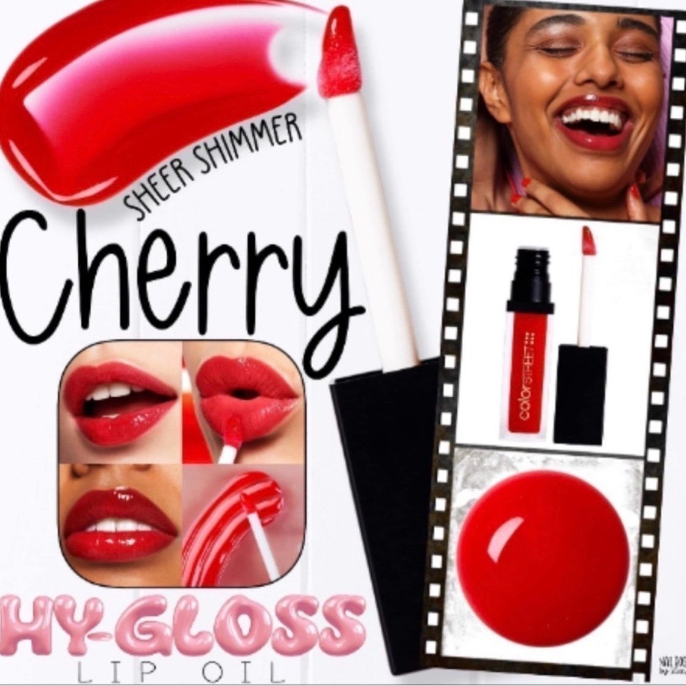 Color Street Cherry Sheer Shimmer Lip Gloss